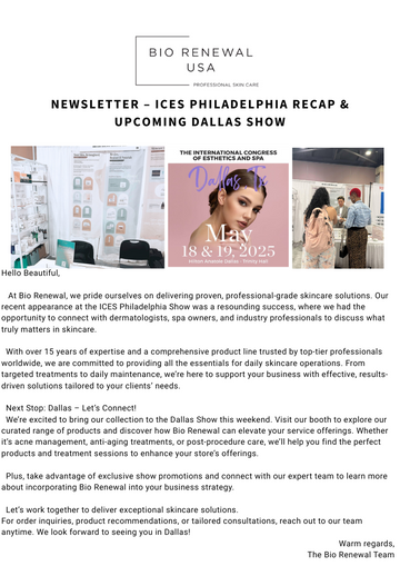 Unlock Skincare Excellence with Bio Renewal – Your Essential Partner for Client Care